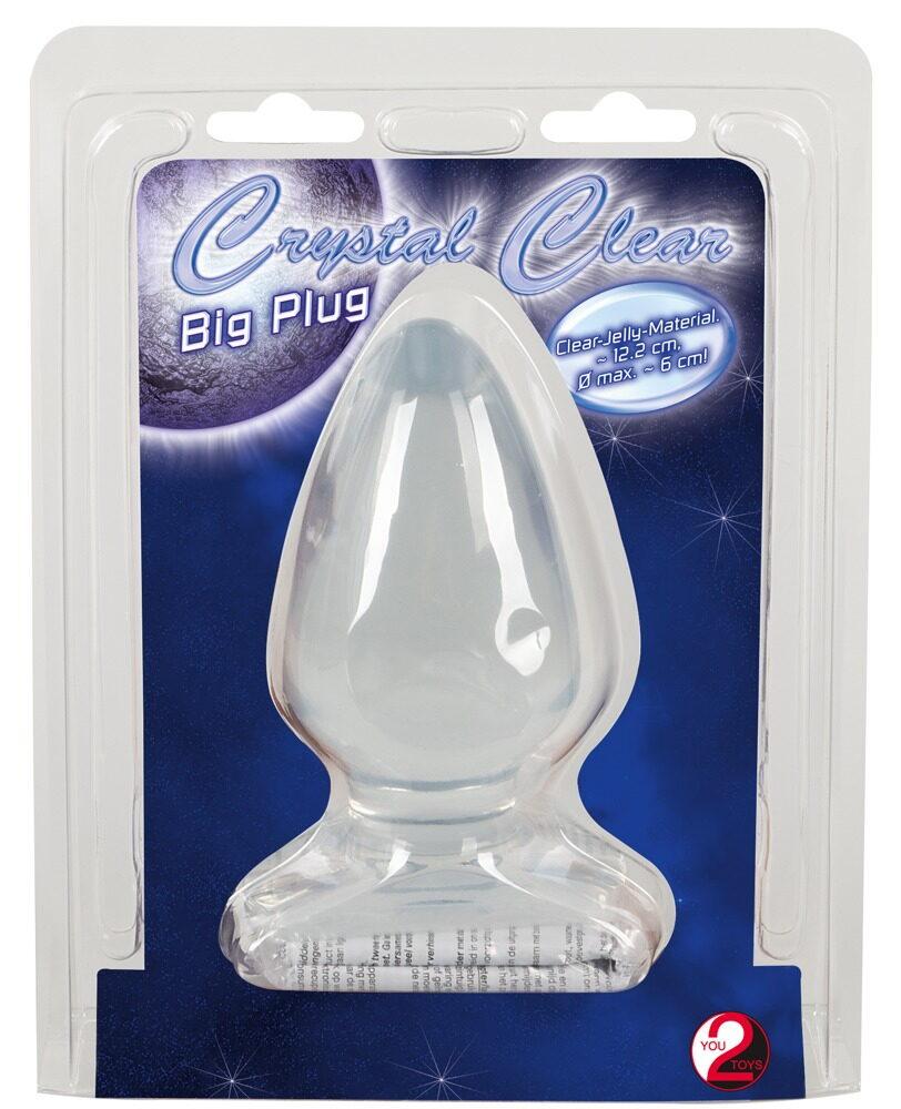 Crystal Clear Big Plug, Transparent, 12,2 cm