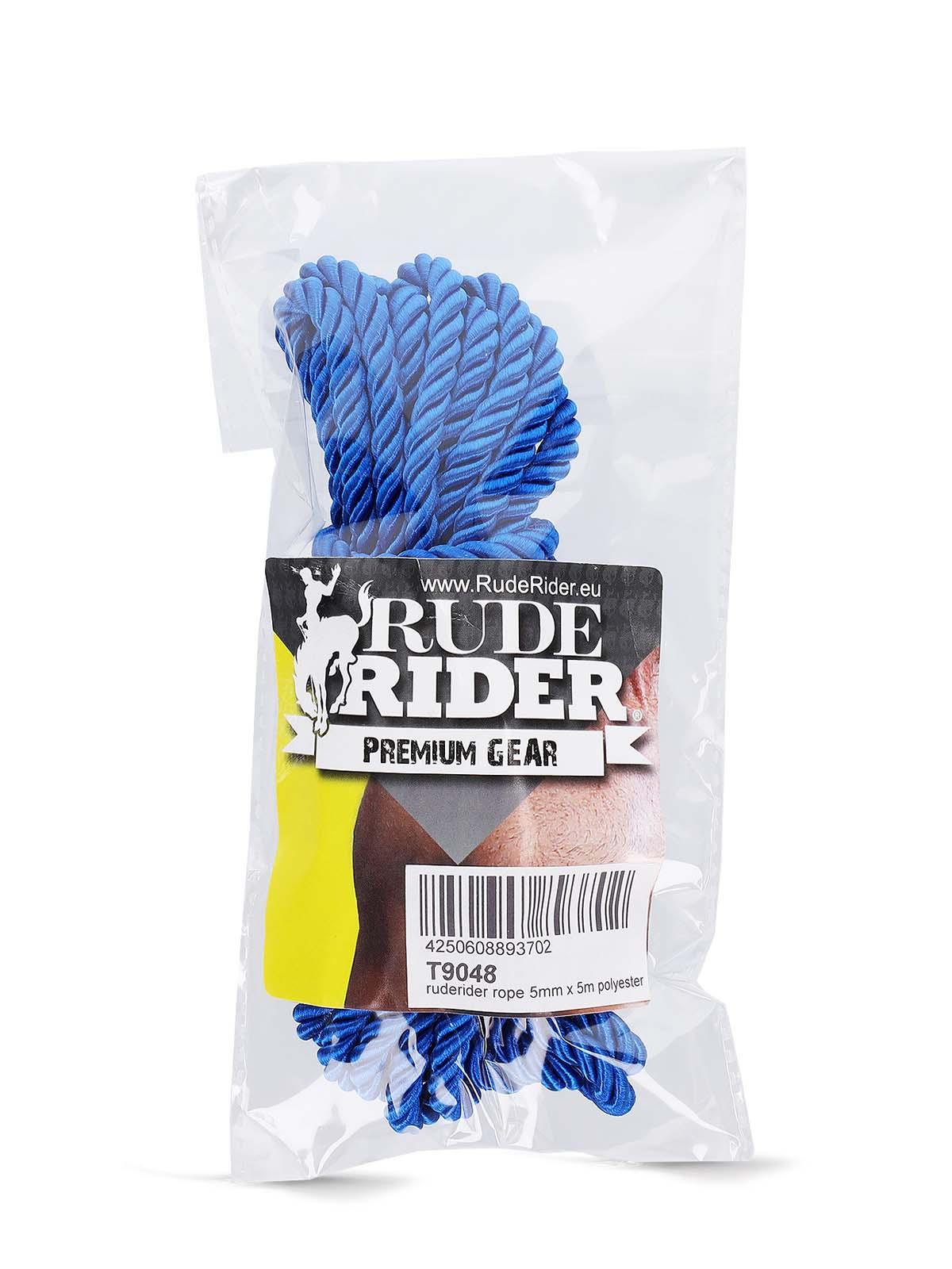 Rude Rider Rope 5mm x 5m Polyester Blue Rude Rider Rope 5mm x 5m Polyester Blue