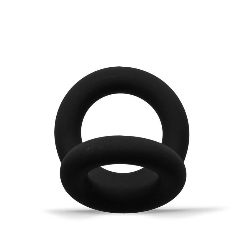 RudeRider Shaft and Ball Ring Thin, Small, Black