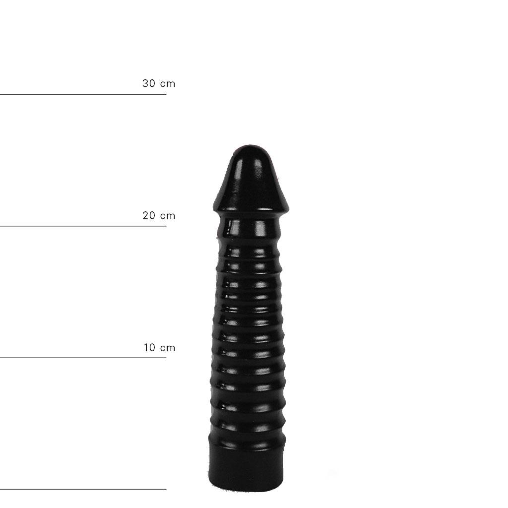 All Black Dildo Jake, 27 cm