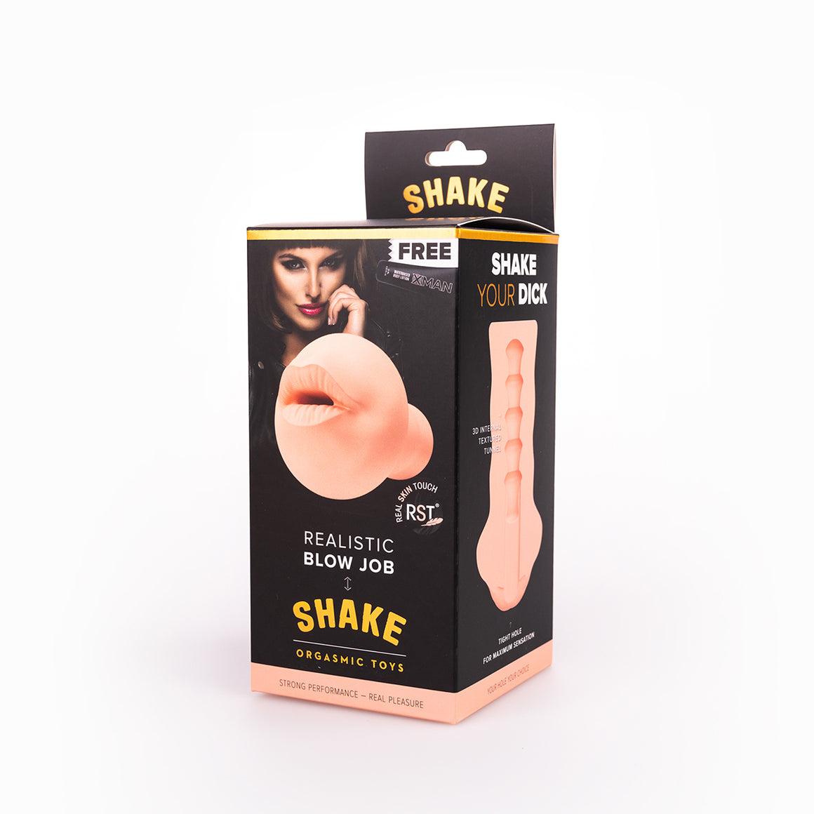 Shake Blow Job Masturbator, 16 cm, Flesh Shake Blow Job Masturbator, 16 cm, Flesh