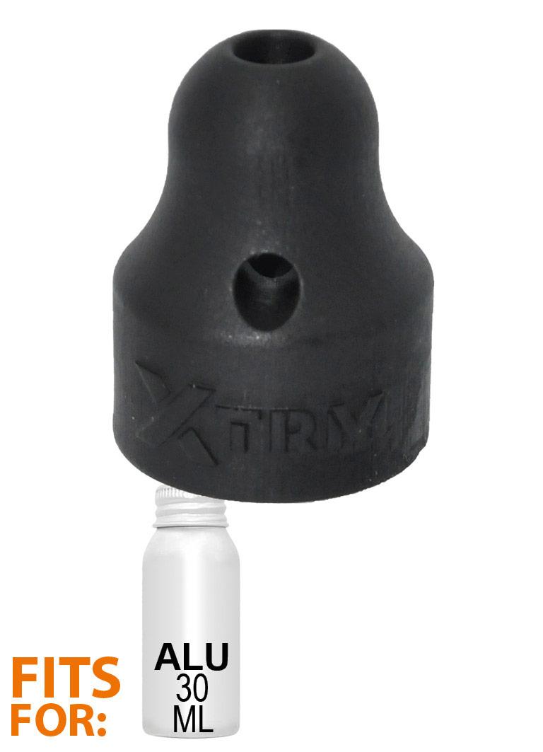 XTRM Booster ALU, Poppers Inhaler for Alu Bottles, Black, Ø 2 cm (0,8 in)