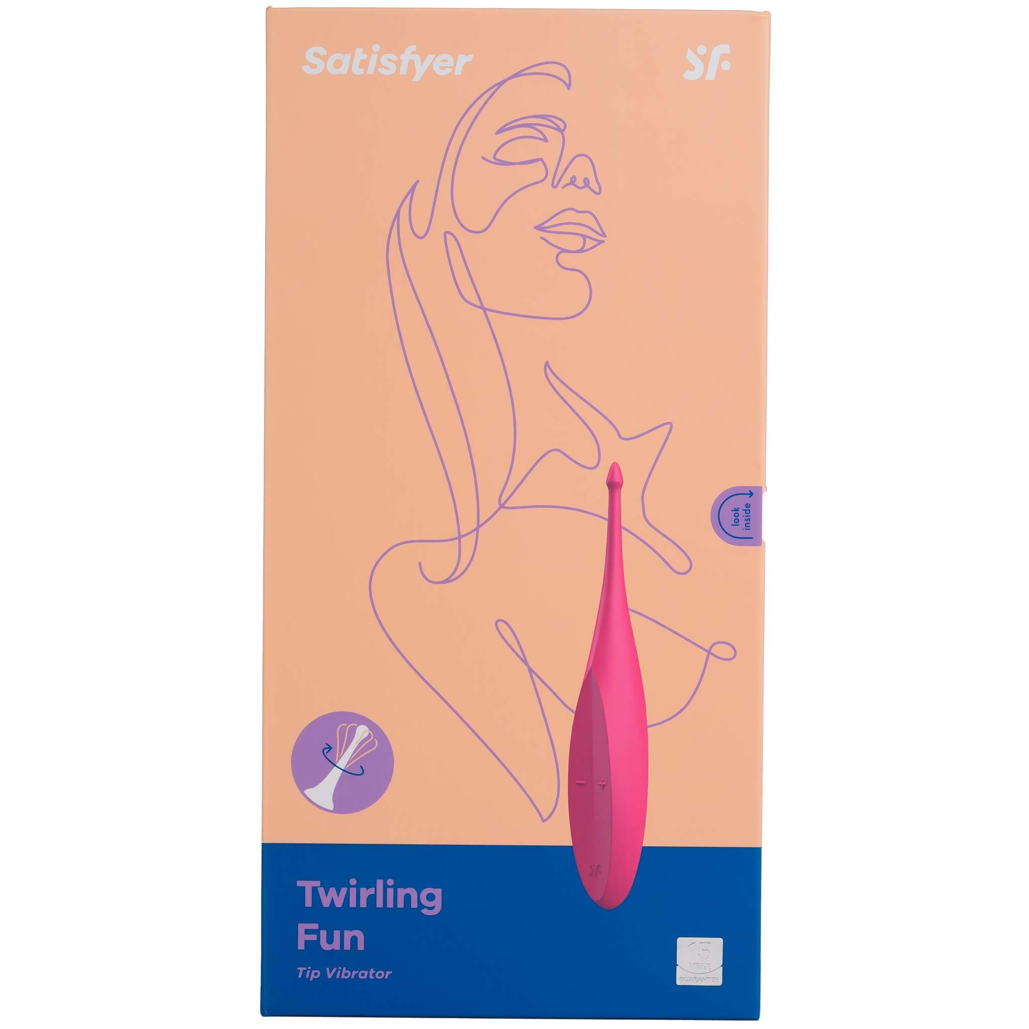 Satisfyer Twirling Fun Vibrator, Pink, 17,5 cm Satisfyer Twirling Fun Vibrator, Pink, 17,5 cm