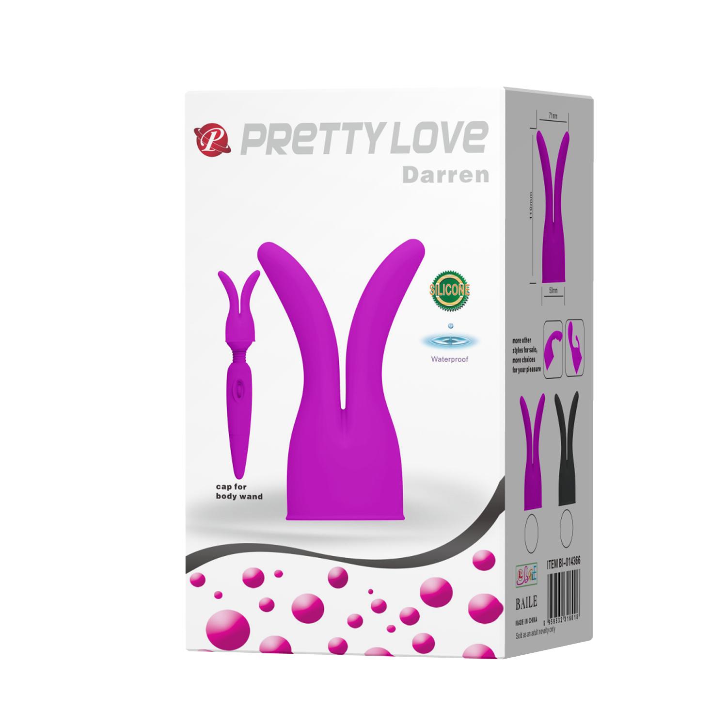 PRETTY LOVE - Darren, Wand Massager Head           Materail: Silicone                         ':50mm   L:110mm