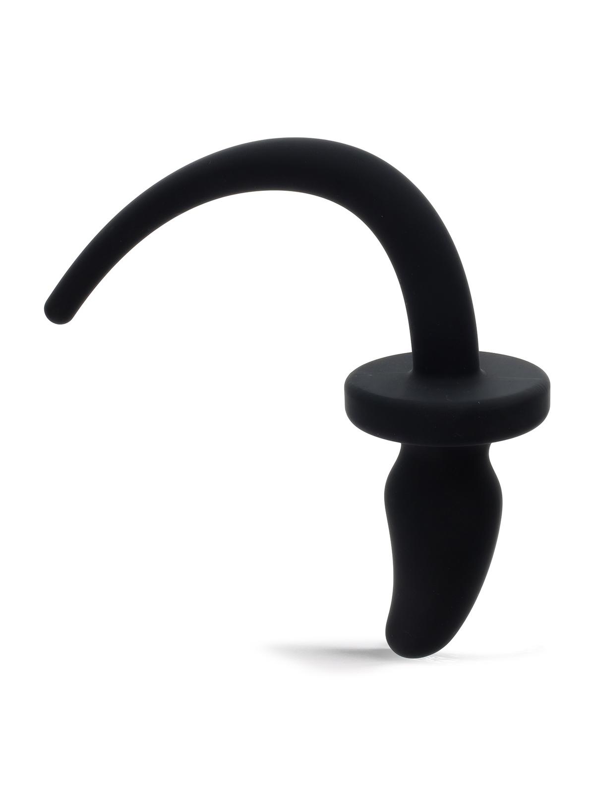 RudeRider Big Dog Tail Plug 37 x 4,7 cm Black Silicone