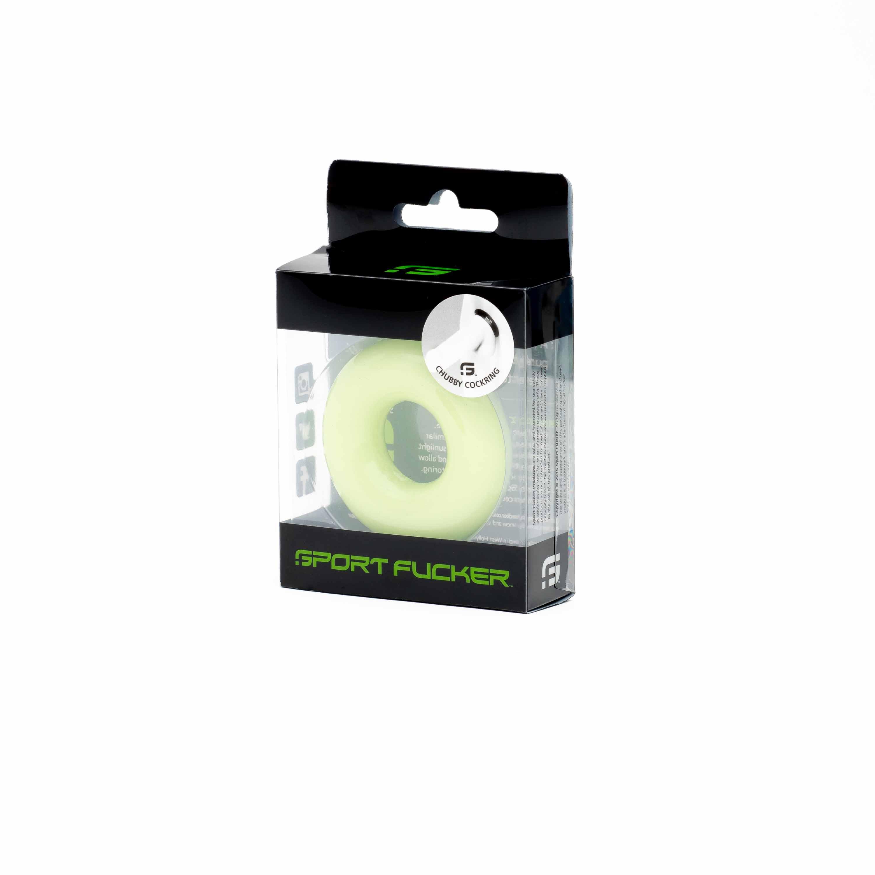 Sport Fucker Chubby Rubber Cockring, Glow Sport Fucker Chubby Rubber Cockring, Glow