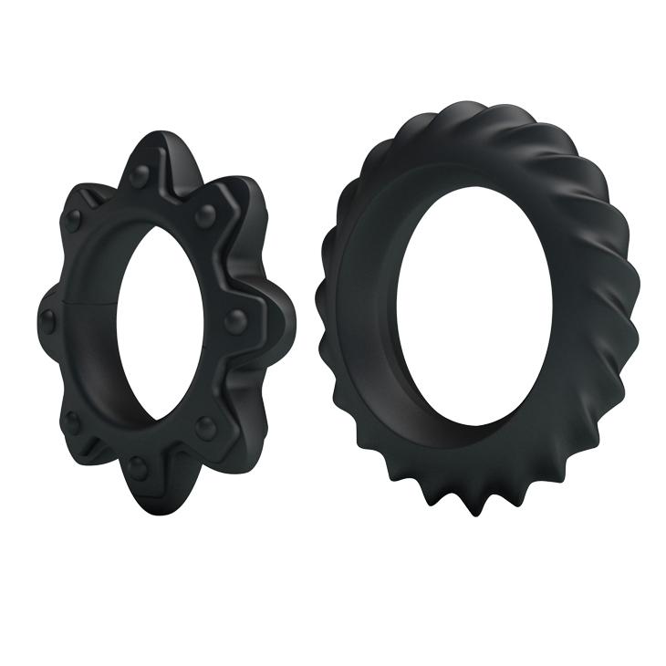 BAILE - Ring, silicone penis rings, multiple use for different size ':23mm  ':28mm