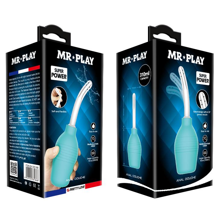 MR PLAY - Anal Douche, Anal Douche Enema Cleaner'the nozzle length: 145mm'capacity: 310ml, Color: Black 72-120-138 MR PLAY - Anal Douche, Anal Douche Enema Cleaner'the nozzle length: 145mm'capacity: 310ml, Color: Black 72-120-138
