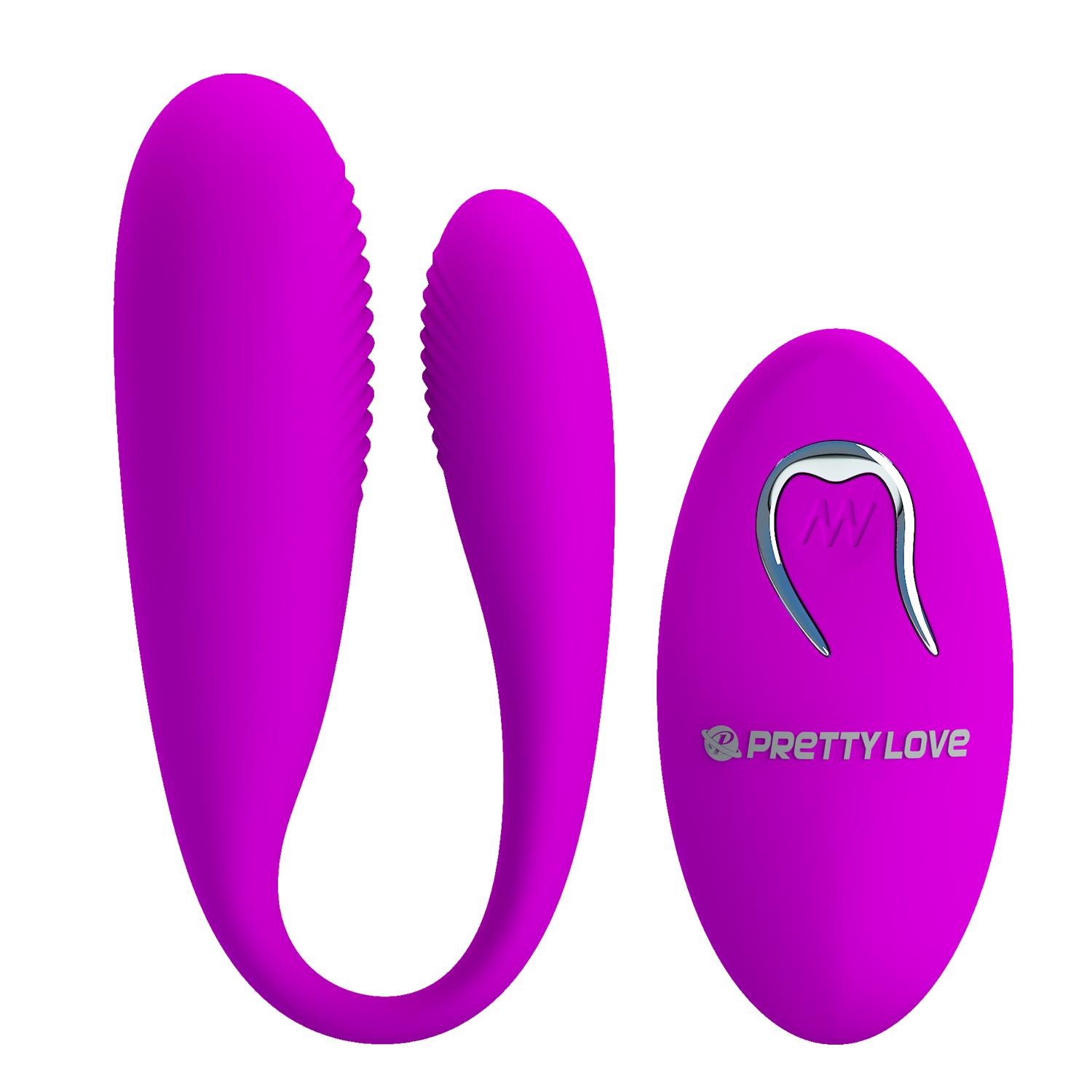 PRETTY LOVE - Aldrich,  12 functions  of vibration,USB rechargeable, remote control,silicone,waterproof, NO Adopter ':25/19mm   L:95mm