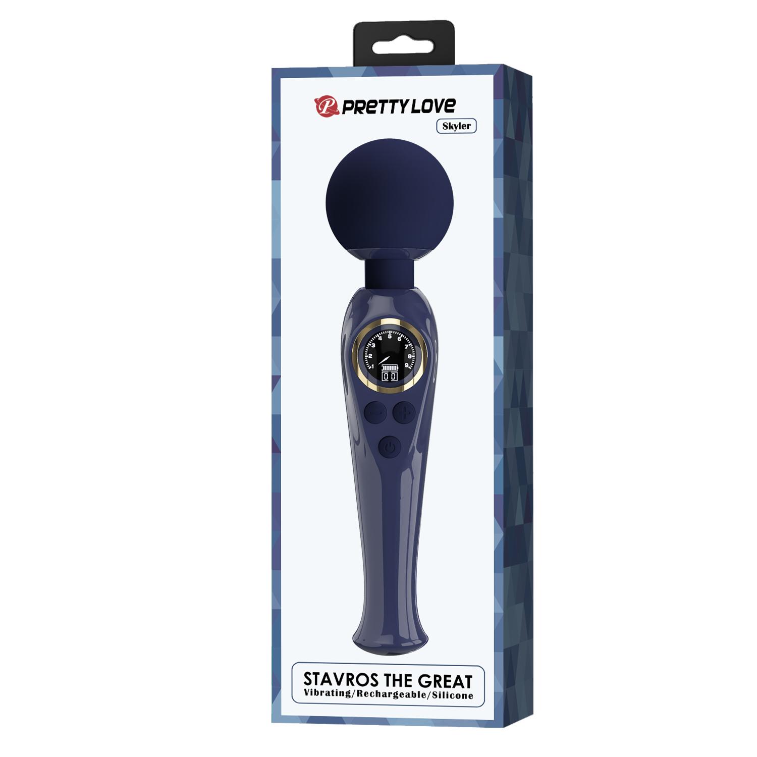 PRETTY LOVE - Stavros the Great LED Wand Massager 22,5 cm, Purple PRETTY LOVE - Stavros the Great LED Wand Massager 22,5 cm, Purple