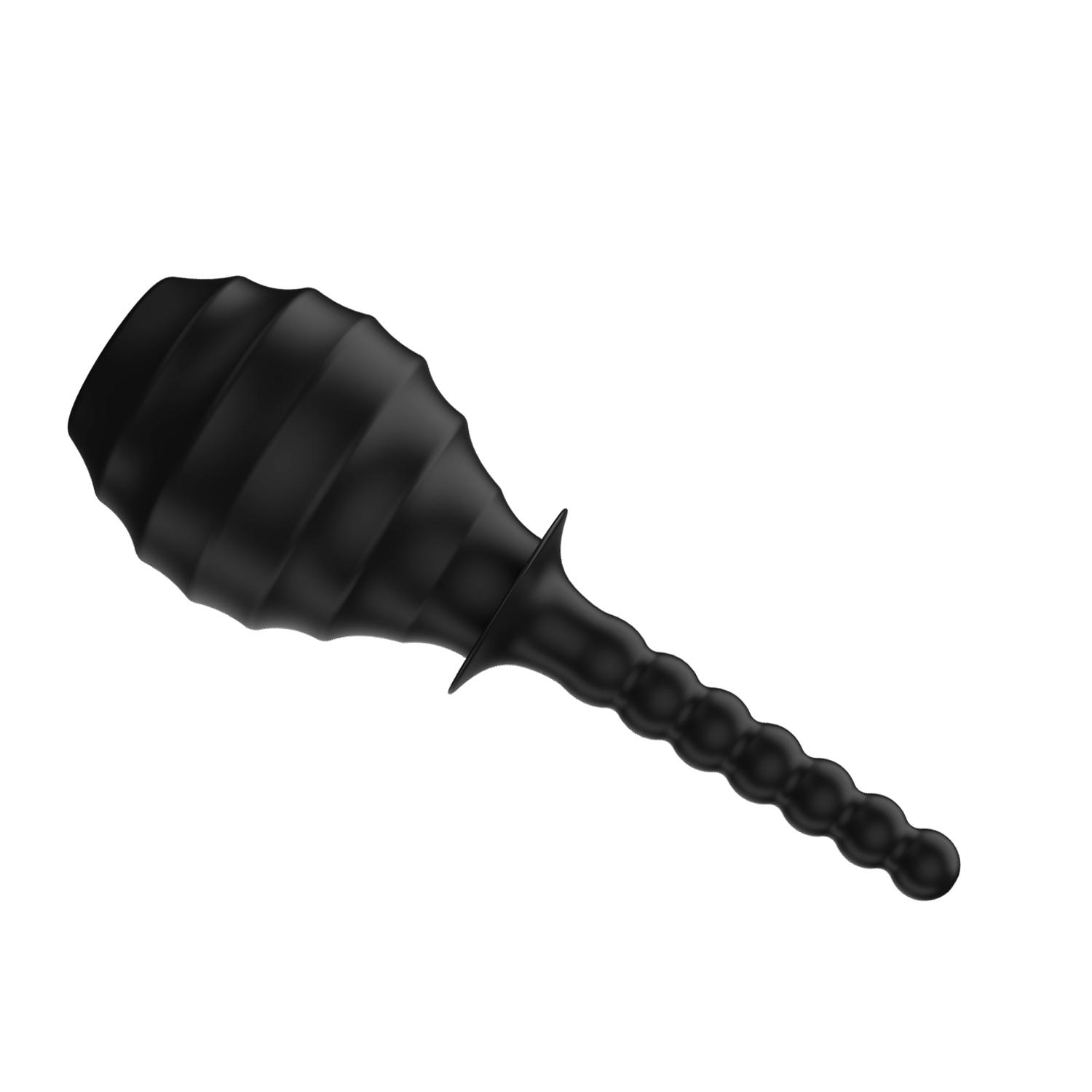 MR PLAY - Anal Douche, Anal Douche Enema Cleaner'the nozzle length: 145mm'capacity: 330ml, Color: black 89-262