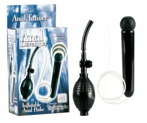 CalExotics Anal Developer, Inflatable Anal Probe, Black, 15 cm