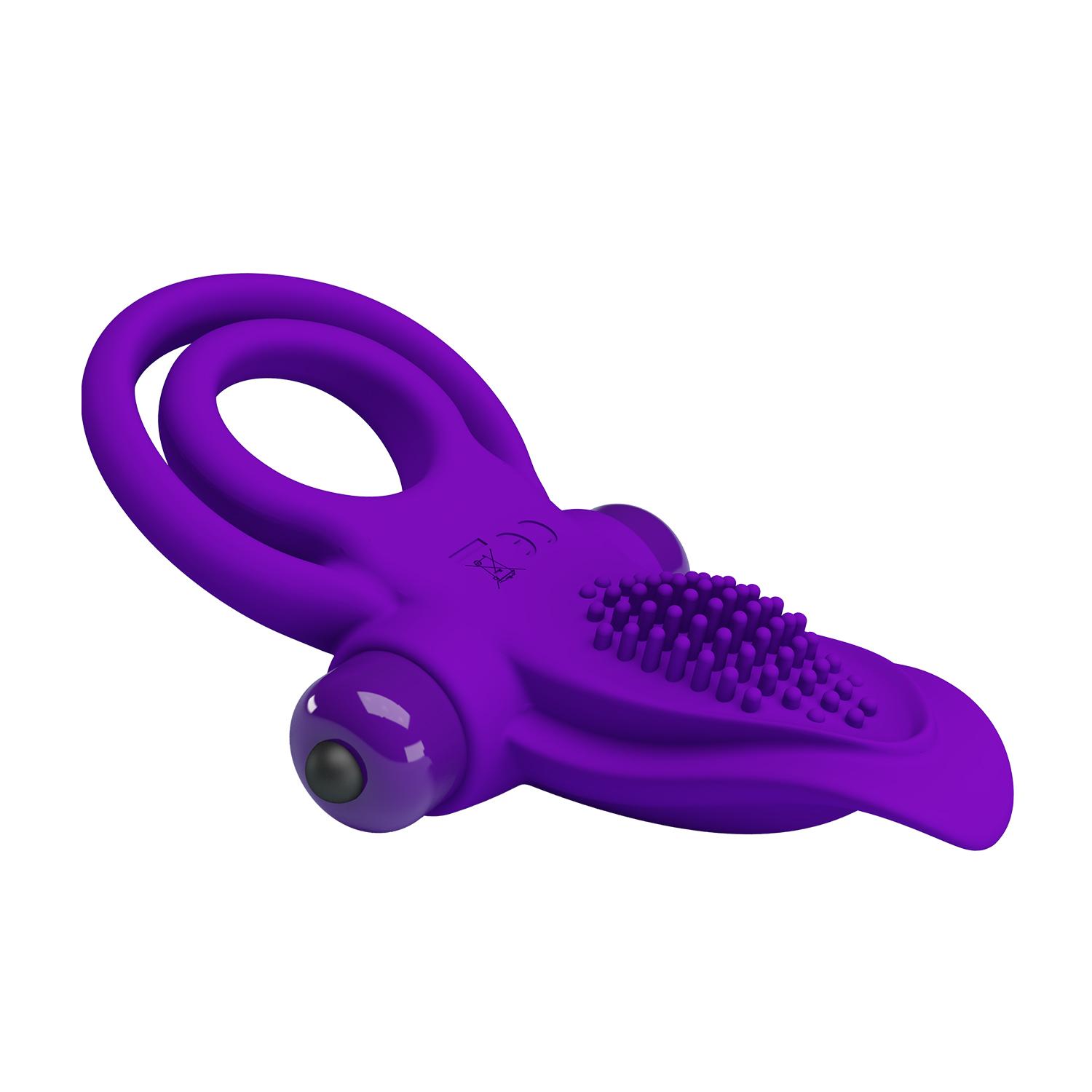 PRETTY LOVE - Vibrant Penis Ring & Stimulator, 56 mm, Purple PRETTY LOVE - Vibrant Penis Ring & Stimulator, 56 mm, Purple