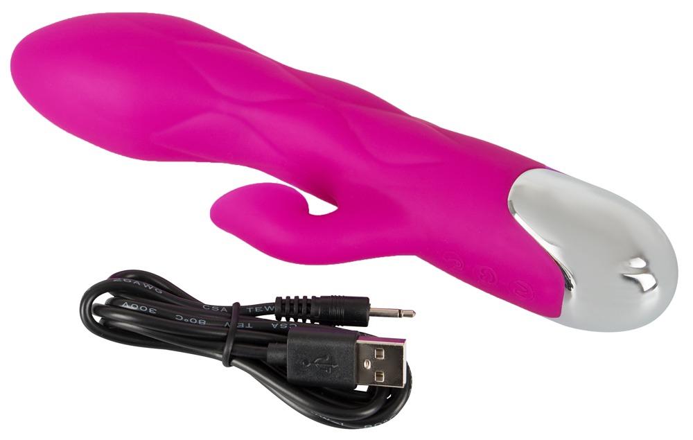 XOUXOU Super Soft Silicone Sucking Vibrator, 20 cm, Purple