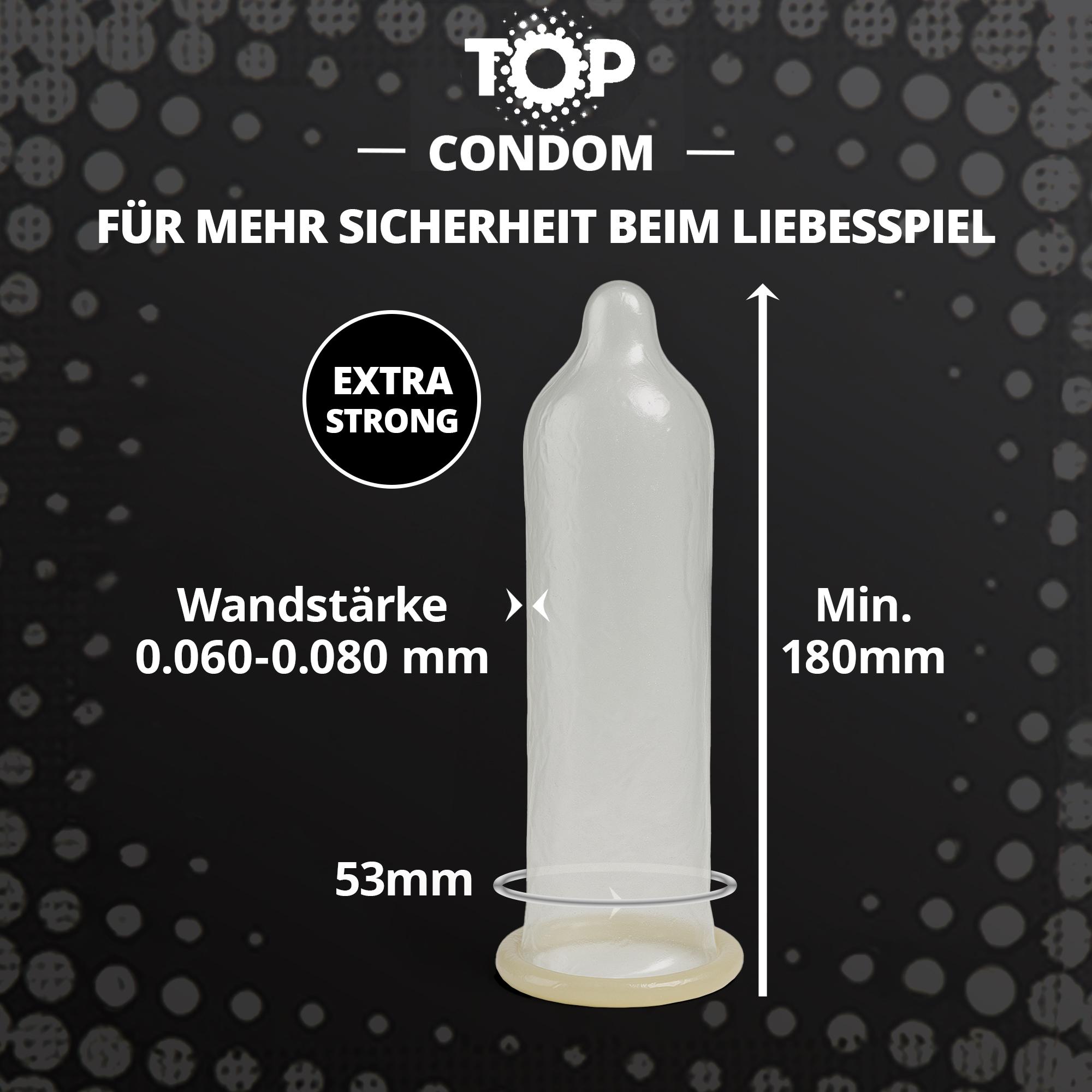 TOP Condoms Strong: I Like It Rough - Extra Strong, Packs of 12